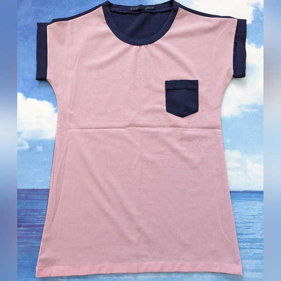 Cute pink blue SS Tee 🩷 💙 - Picture 1 of 8